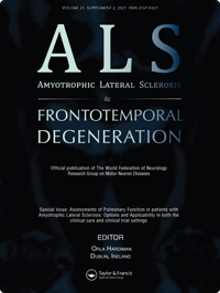 Cover image for Amyotrophic Lateral Sclerosis and Frontotemporal Degeneration, Volume 22, Issue sup1, 2021
