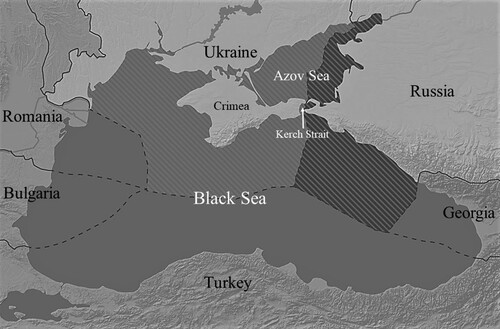 Figure 1. The Black Sea region.Note: Map prepared by the author based on data from, inter alia, the Lamont-Doherty Earth Observatory of Columbia University.