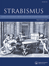 Cover image for Strabismus, Volume 25, Issue 3, 2017