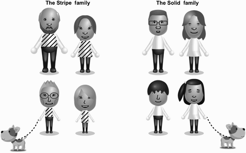 Figure 2. An illustration of the Stripe and Solid families, which served as the source and target domain for most simulations.