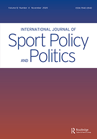 Cover image for International Journal of Sport Policy and Politics, Volume 12, Issue 4, 2020