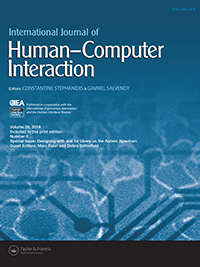 Cover image for International Journal of Human–Computer Interaction, Volume 35, Issue 8, 2019