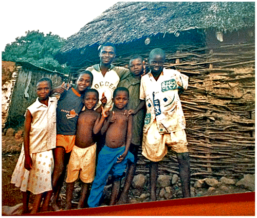 Figure 1: TM outside his house in Ingwavuma.