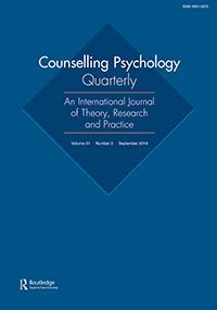 Cover image for Counselling Psychology Quarterly, Volume 31, Issue 3, 2018