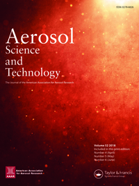 Cover image for Aerosol Science and Technology, Volume 52, Issue 6, 2018