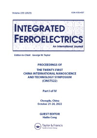 Cover image for Integrated Ferroelectrics, Volume 233, Issue 1, 2023