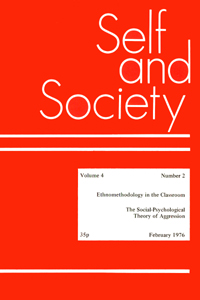 Cover image for Self & Society, Volume 4, Issue 2, 1976