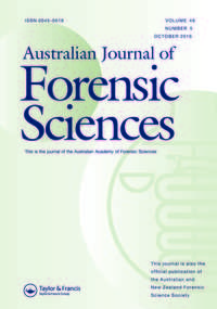 Cover image for Australian Journal of Forensic Sciences, Volume 48, Issue 5, 2016