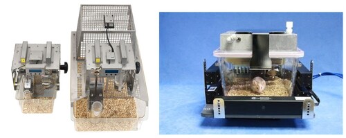 Figure 3. BioBServe and CLAMS home cages.