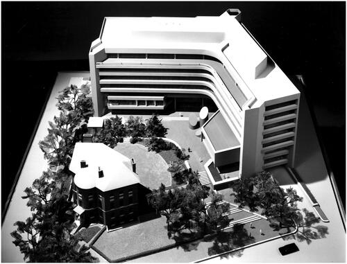 Figure 12. TAC Architects, Norman Fletcher and Howard Elkus. Model for AIA Headquarters, Washington DC, approved by the Fine Arts Commission in 1970. The approved, finally realised project was both taller and larger than the Mitchell/Giurgola Scheme III. Source: AIA Archives.