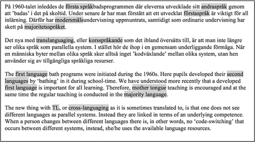 Figure 4. Discussions regarding shifts in ideologies (http://pedagogiskamagasinet.se/mixade-sprak-hjalper-eleverna-lara/).