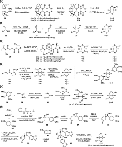 Scheme 2. Synthetic approaches to furofuran lignans.