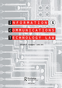 Cover image for Information & Communications Technology Law, Volume 24, Issue 2, 2015