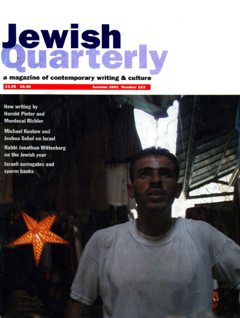 Cover image for Jewish Quarterly, Volume 48, Issue 3, 2001