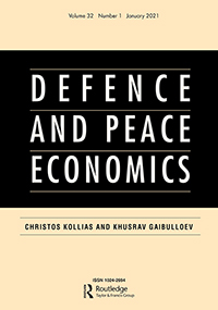 Cover image for Defence and Peace Economics, Volume 32, Issue 1, 2021