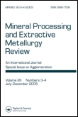 Cover image for Mineral Processing and Extractive Metallurgy Review, Volume 37, Issue 2, 2016