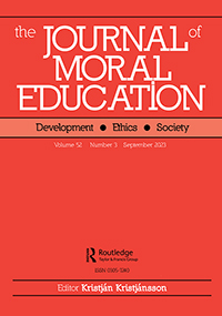 Cover image for Journal of Moral Education, Volume 52, Issue 3, 2023