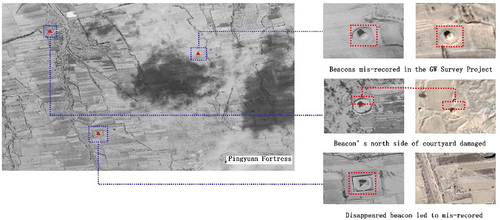 Figure 18. Explanation of newly discovered beacon in the U2 images not recorded in the GW Resource Survey.