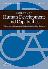 Cover image for Journal of Human Development and Capabilities, Volume 19, Issue 4, 2018