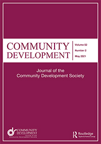 Cover image for Community Development, Volume 52, Issue 2, 2021
