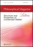 Cover image for Philosophical Magazine Letters, Volume 88, Issue 9-10, 2008