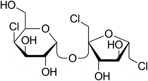 Figure 1. Chemical structure of sucralose.