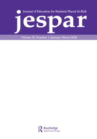 Cover image for Journal of Education for Students Placed at Risk (JESPAR), Volume 29, Issue 1, 2024