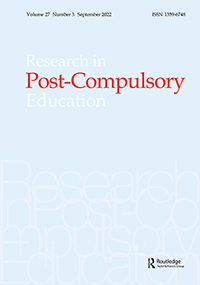 Cover image for Research in Post-Compulsory Education, Volume 27, Issue 3, 2022