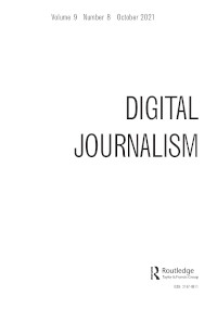 Cover image for Digital Journalism, Volume 9, Issue 8, 2021