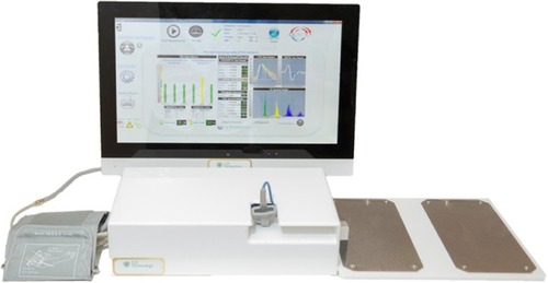 Figure 1 Photograph of the integrated medical devices (TM-Oxi and SudoPath).