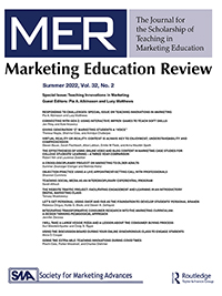 Cover image for Marketing Education Review, Volume 32, Issue 2, 2022