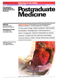 Cover image for Postgraduate Medicine, Volume 80, Issue 6, 1986