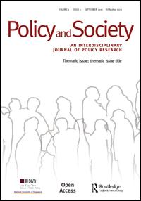 Cover image for Policy and Society, Volume 28, Issue 2, 2009