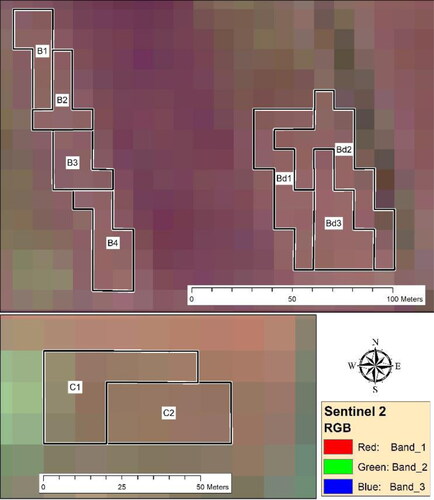 Figure 3. Connecting the boundaries of target polygons with the boundaries of satellite pixels.