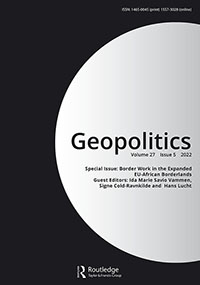 Cover image for Geopolitics, Volume 27, Issue 5, 2022