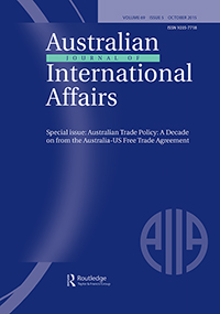 Cover image for Australian Journal of International Affairs, Volume 69, Issue 5, 2015