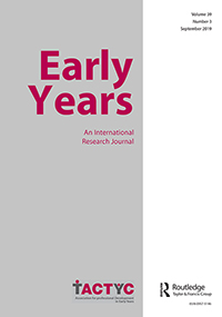 Cover image for Early Years, Volume 39, Issue 3, 2019