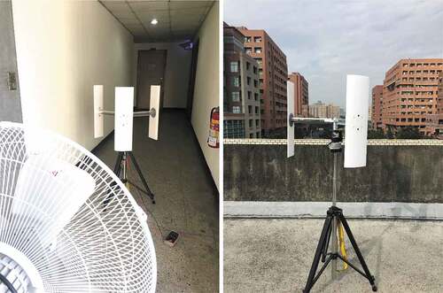 Figure 13. Demonstration of simplified wind tunnel test and real site roof test