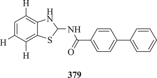 Figure 77.  Chemical structure of N-(1,3-benzothiazol-2-yl)-1,1-biphenyl-4-carboxamide.