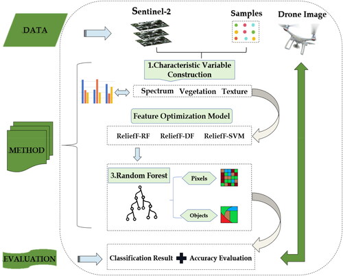 Figure 3. Workflow of crop remote sensing identification method.