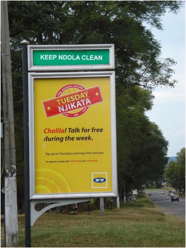 Figure 6. MTN Tuesday Njikata advert (English/Bemba, Ndola, May 2011).