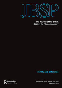 Cover image for Journal of the British Society for Phenomenology, Volume 47, Issue 2, 2016