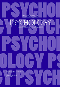 Cover image for The Journal of Psychology, Volume 152, Issue 1, 2018