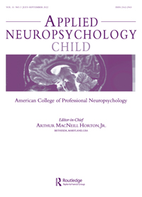 Cover image for Applied Neuropsychology: Child, Volume 11, Issue 3, 2022