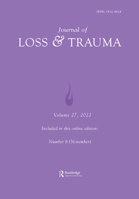 Cover image for Journal of Loss and Trauma, Volume 27, Issue 8, 2022