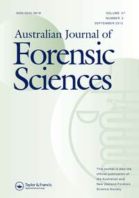 Cover image for Australian Journal of Forensic Sciences, Volume 47, Issue 3, 2015