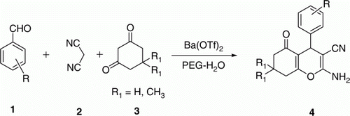 Scheme 1.  Synthesis of 4H-chromene-3-carbonitriles.