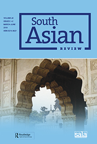 Cover image for South Asian Review, Volume 40, Issue 1-2, 2019