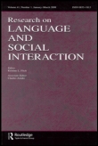 Cover image for Research on Language and Social Interaction, Volume 21, Issue 1-4, 1987
