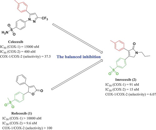 Figure 1. Discovery of imrecoxib via the balanced inhibition strategy.